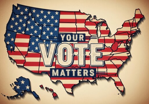 Your vote matters united states election patriotism