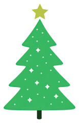 Obraz premium PNG Christmas tree minimalist decoration festival.