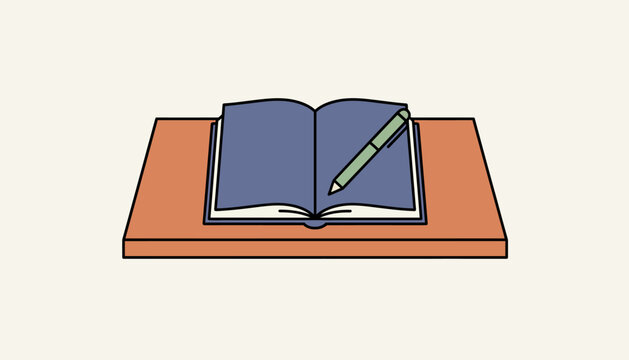 A journal and pen resting on a table indicating the importance of writing as a therapeutic tool for reflection.