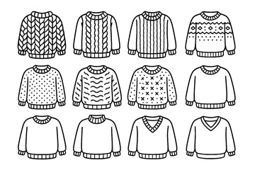 Cozy sweater cable patterned knitted icons turtleneck ribbed icon oversized knit textured