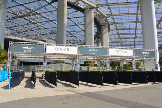Inglewood, California &ndash; October 24, 2025: Entrance to Section 8 at SoFi Stadium