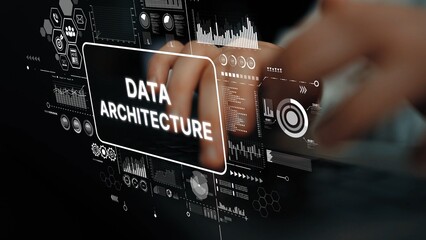 Modern Data Architecture Concept with Visual Graphics and Analytical Metrics for Technology and Business Processes. Asymptotic smart data analytic.
