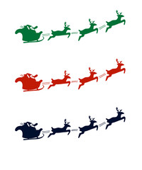 vector illustration of an abstract background of santa sleigh 