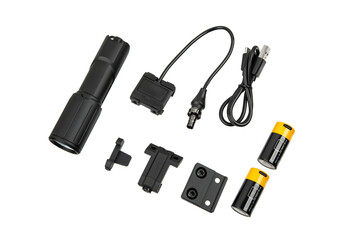 Complete Kit of Tactical Flashlight Accessories