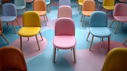 Collective healing: group therapy at a mental wellness hub. Daily life. An uplifting space for personal growth and group discussion. Real vibe. Everyday scene.