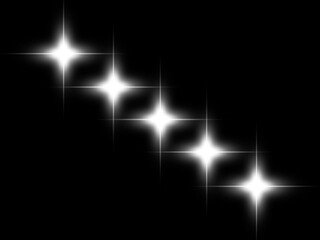 Fototapeta premium Collection of Golden star burst abstract background with festive light and snowflake pattern transference background