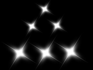 Obraz premium Collection of Golden star burst abstract background with festive light and snowflake pattern transference background