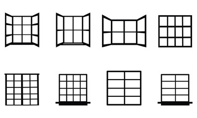 Window silhouette Set