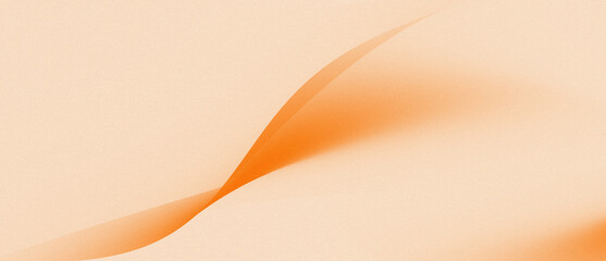 Peach Orange Gradient Curve – Abstract Flow on Soft Minimal Background