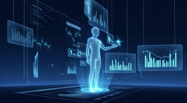 Corpo Hologr&aacute;fico Futurista: A Dan&ccedil;a dos Dados Digitais