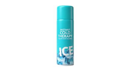 Aerosol Can, Instant Cold Therapy isolated on a transparent background, cutout, PNG