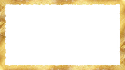 golden border on transparent background