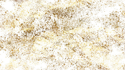 golden flake texture sparkle on isolated tansparent background