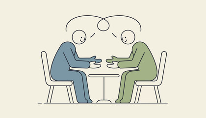 A the and client seated across from each other engaged in an empathetic conversation illustrating the connection during counseling.