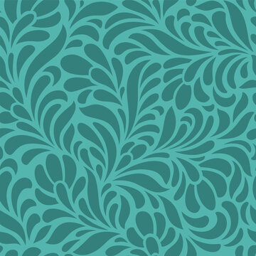 seamless abstract  blue background. Vector floral pattern