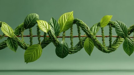 DNA molecule helix spiral wave blue background