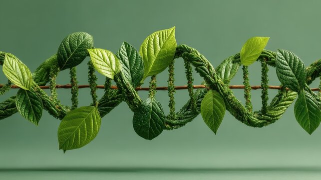 DNA molecule helix spiral wave blue background