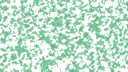 Green camouflage seamless pattern with scattered irregular organic shapes, modern abstract military style texture ideal for clothing textile printing packaging surface design and outdoor themed brandi