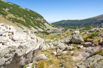 Landscape of Rila mountain Around Musala peak, Bulgaria