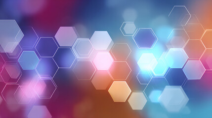 Modern medical or health care scientific abstract background with hexagons. Geometric stripe line art design for poster, brochure, cover, banner, header, website, presentation template Stock Vector