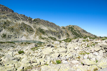 Landscape of Rila mountain Around Musala peak, Bulgaria