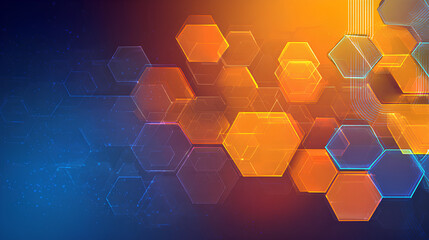 Modern medical or health care scientific abstract background with hexagons. Geometric stripe line art design for poster, brochure, cover, banner, header, website, presentation template Stock Vector