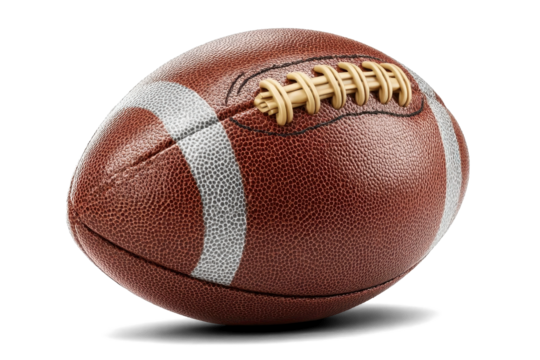 American football ball on white background - Powered by Adobe