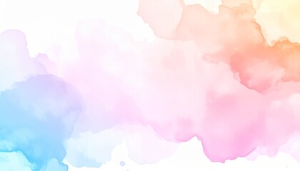 Obraz premium Watercolor Background Painting Texture Gradient Abstract Colorful Wash Effect