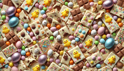 Easter Candy Bark Chunks