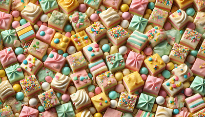 Easter Fudge Squares