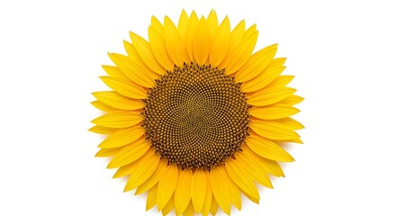 Obraz premium Lush Sunflower Display with Detailed Brown Seed Center