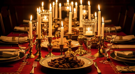 Chocolate “Merry Christmas” Plaque on Holiday Table