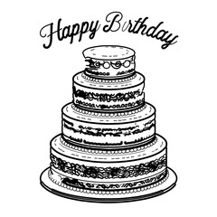 birthday cake vector