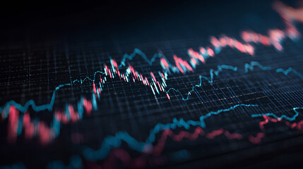 stock market investment trading graph growth. Trade business analytics graph and financial chart.