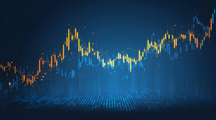 Stock market or Forex trading graph in graphic concept for financial investment or economic trends business idea design. Worldwide finance background. Vector illustration Stock Vector
