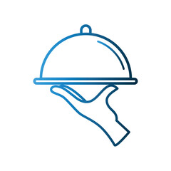 Hand tray icon design template