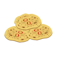 Bindaetteok food vector