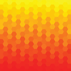 orange and yellow abstract vector background. hexagonal illustration. geometric design. polygonal style. eps 10