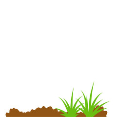 Fototapeta premium Ground plant compost