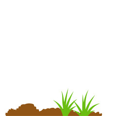 Fototapeta premium Ground plant compost