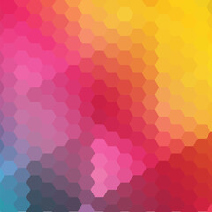color abstract vector hexagon background. vector illustration. eps 10