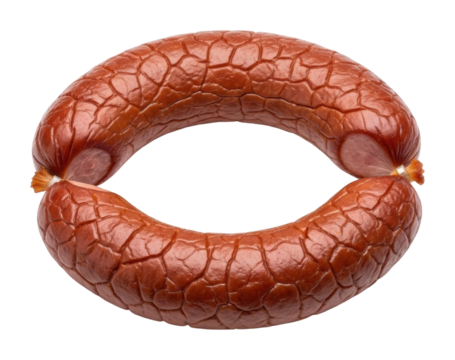 Sizzling sausage preparation kitchen food culinary isolated on transparent background