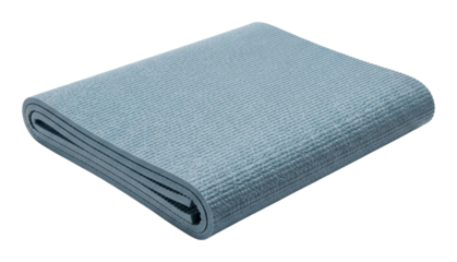 Soft blue towel for relaxation space textile calm atmosphere isolated on transparent background