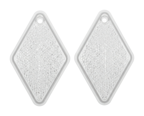 Crafting clear diamond-shaped pieces diy project isolated on transparent background