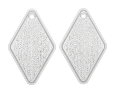 Crafting clear diamond-shaped pieces diy project isolated on transparent background