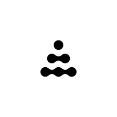 abstract A logo, simple triangle design