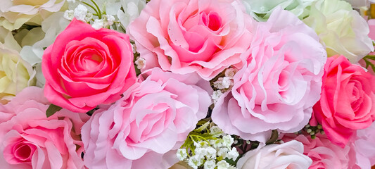 Pink flowers for the background