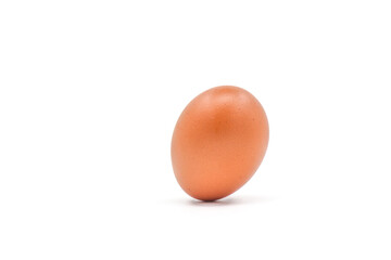 Chicken eggs on a white background have many health benefits such as being rich in quality protein. vitamins and minerals.