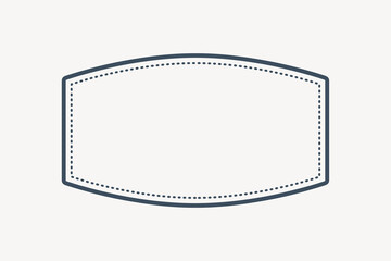 Simple geometric badge isolated design