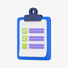 To do list 3D business icon
